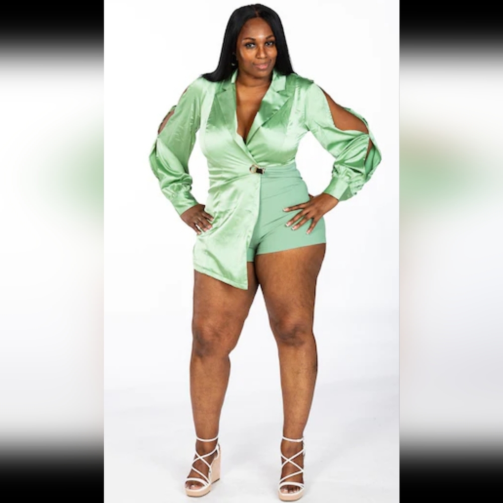 GREEN ROMPER